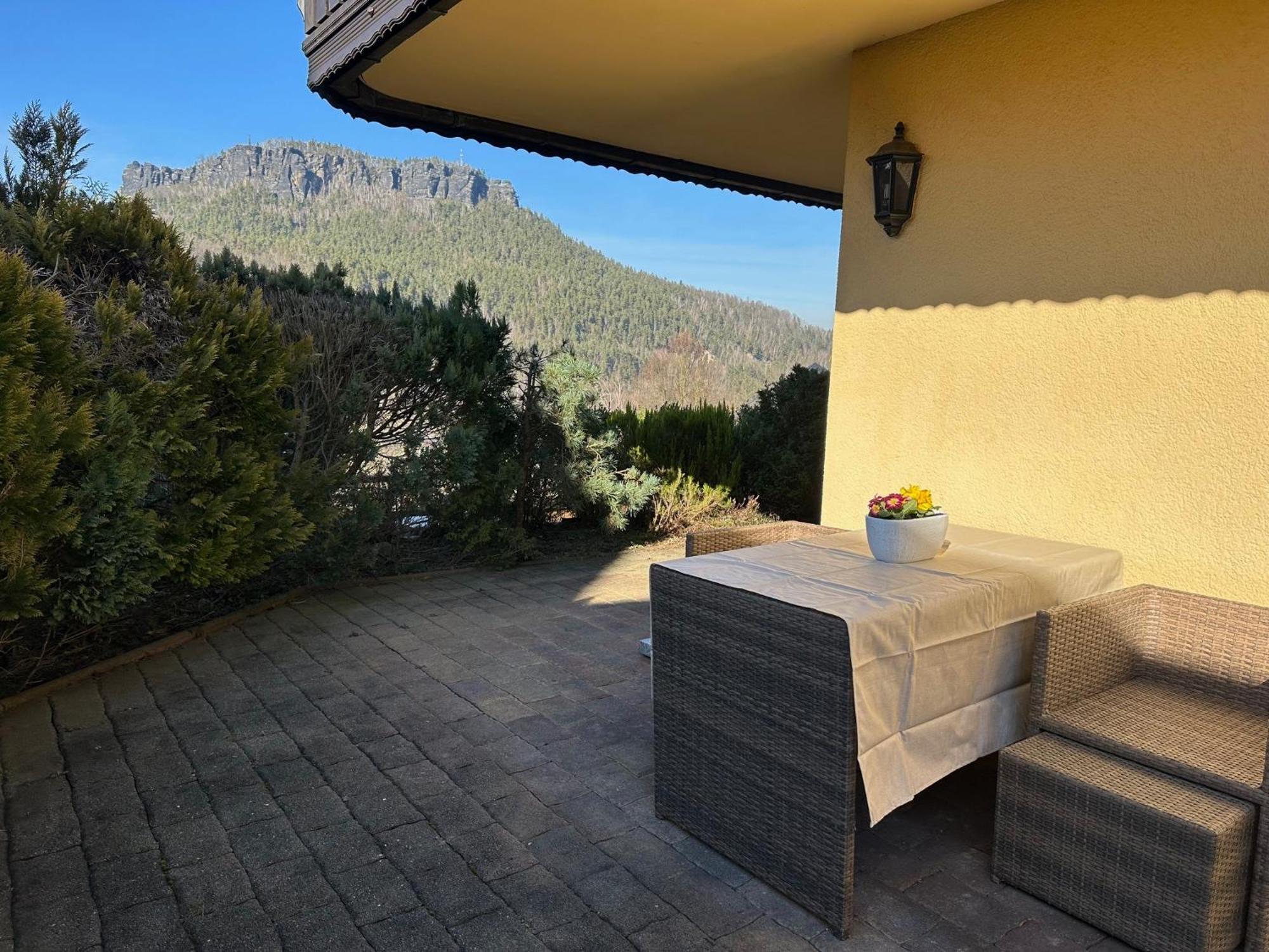 Ferienwohnung 1 Festungsblick Königstein an der Elbe Dış mekan fotoğraf